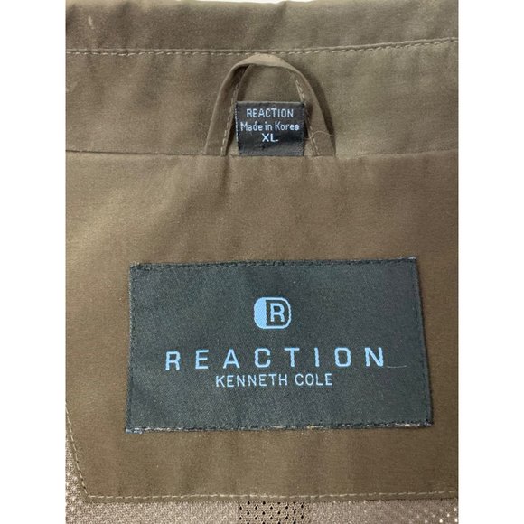 Kenneth Cole Reaction Dark Brown‎ Full Zipper Men's Outdoor Rain Jacket Size XL - Picture 7 of 7